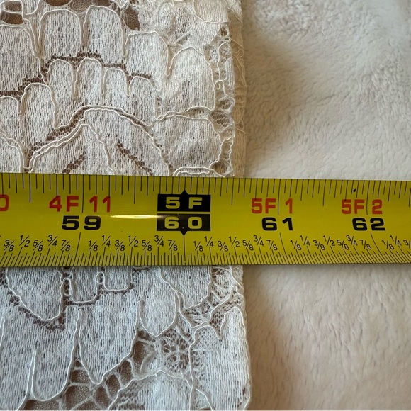 NWT Lulu's Bridal White Floral Lace Overlay Sleeveless Maxi Dress Boho Wedding - Picture 13 of 13